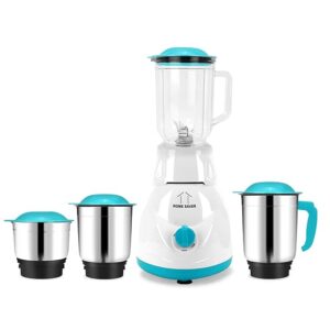 750watt Multi-Functional SuperPower Juicer Mixer Grinder With 3 Sharp Stainlees Steel and 1 Juicer Jar For Grinding Mixing and Juicing CD Green Mixer Grinder with 4 Jars Set 1 Year Warranty