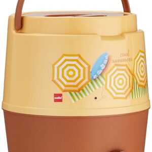 Cello Kool Star Plastic Insulated Water Jug, 5 litres, Beige