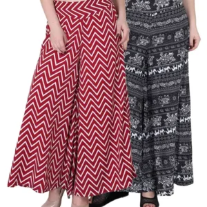 MARPITTA Stylish Crepe Palazzos (Set Of 2)