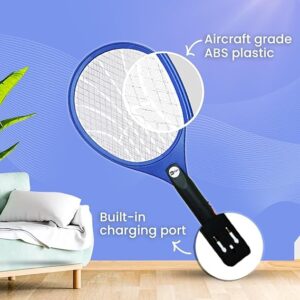 Mr. Right Mosquito Bat (CE Certified) Mosquito Racket Rechargeable Made in India with 6 Months Warranty (Blue)