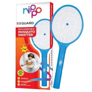 NIPPO Guard Rechargeable Mosquito Bat, Fast Charging, Lithium-Ion Battery, Shock-Proof, Insect Killer, 6 Months Warranty by NIPPO - Blue