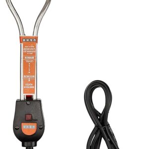 Usha Immersion Heater (2410) 1000 Watts with Shock Protection (Silver), Copper